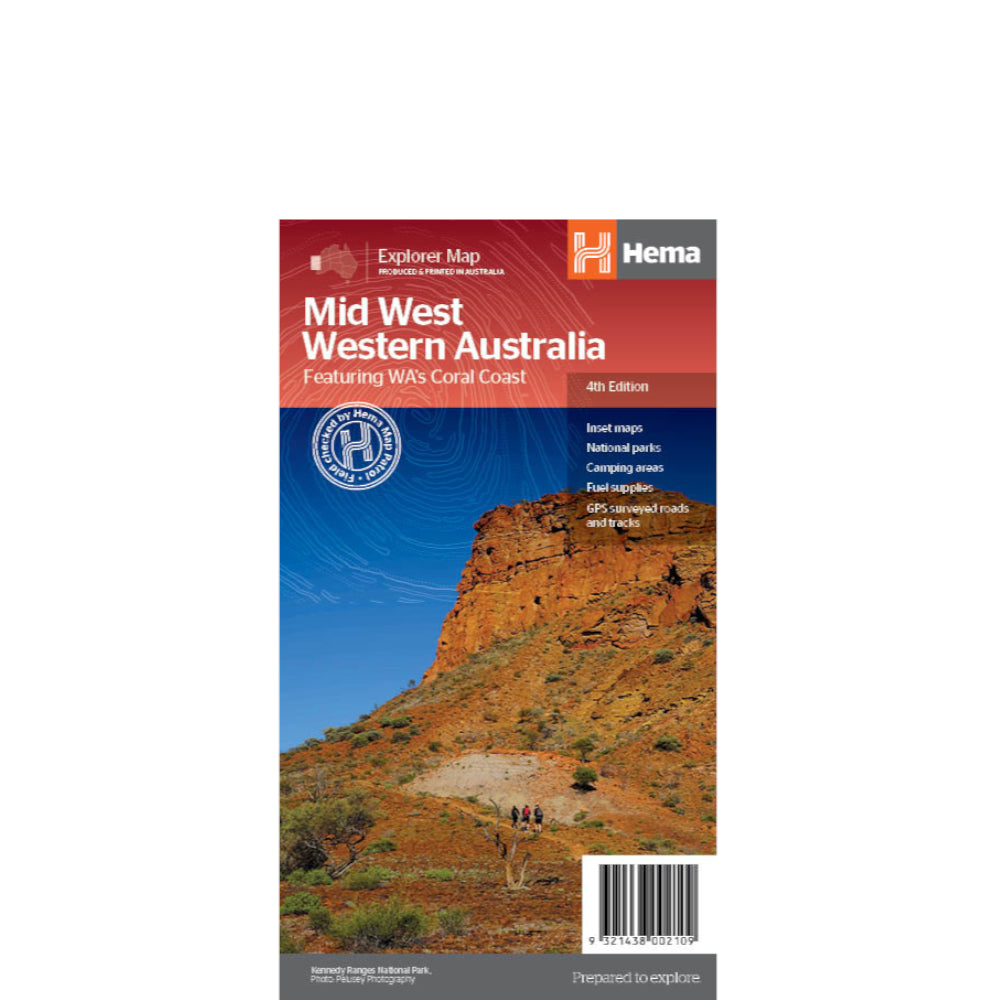 Mid West Western Australia Map : 4th Edition - Base Camp Australia