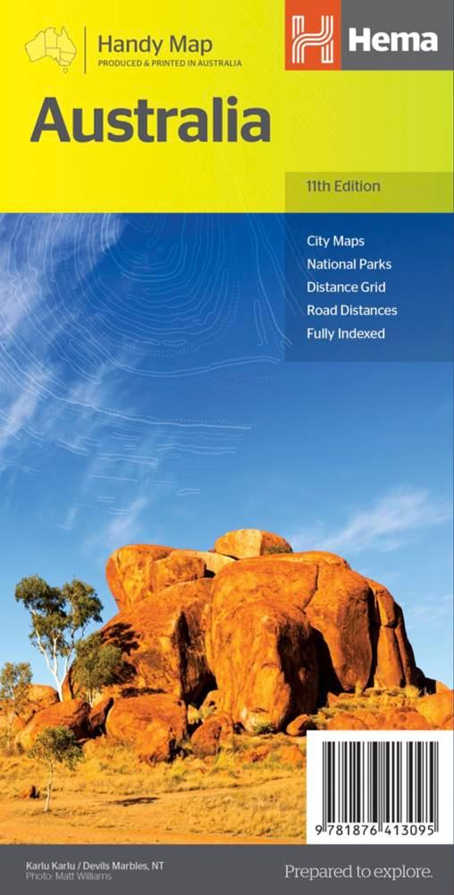 Australia Handy Map : 11th Edition - Base Camp Australia