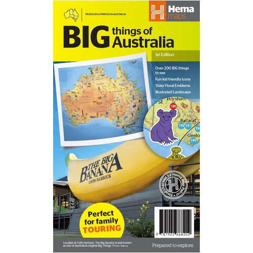 Australia's Big Things Map (NEW) : 1st Edition - Base Camp Australia