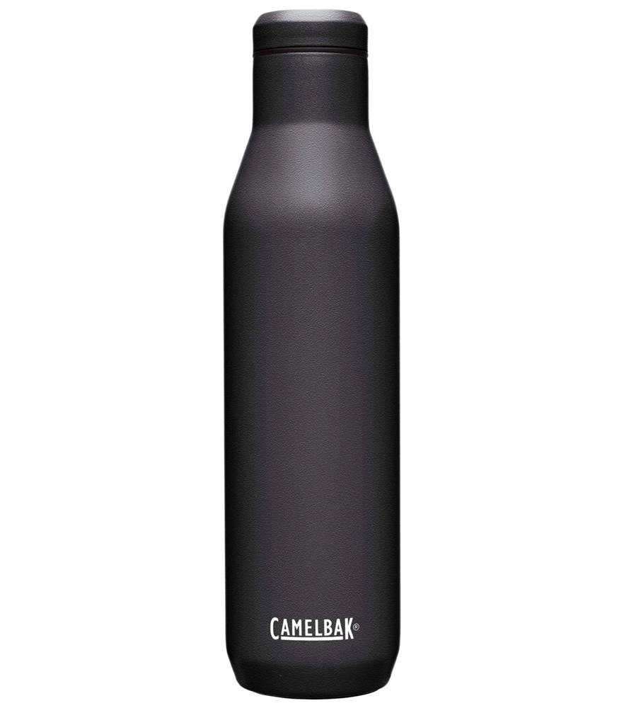 Camelbak Horizon 750ml Wine Bottle, Insulated Stainless Steel Black - Base Camp Australia