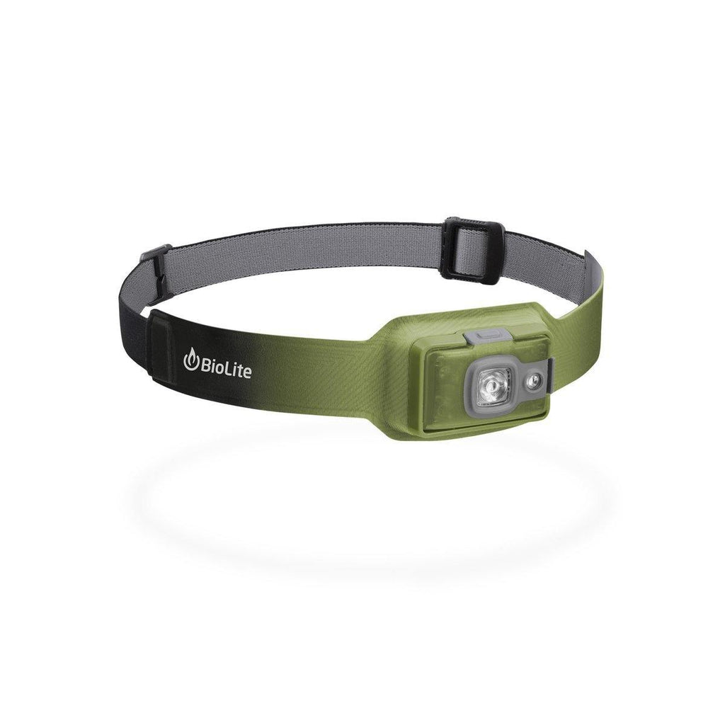 BioLite HeadLamp 200 Lumen Ultra-Lightweight Rechargeable USB Headlamp Mos Green - Base Camp Australia