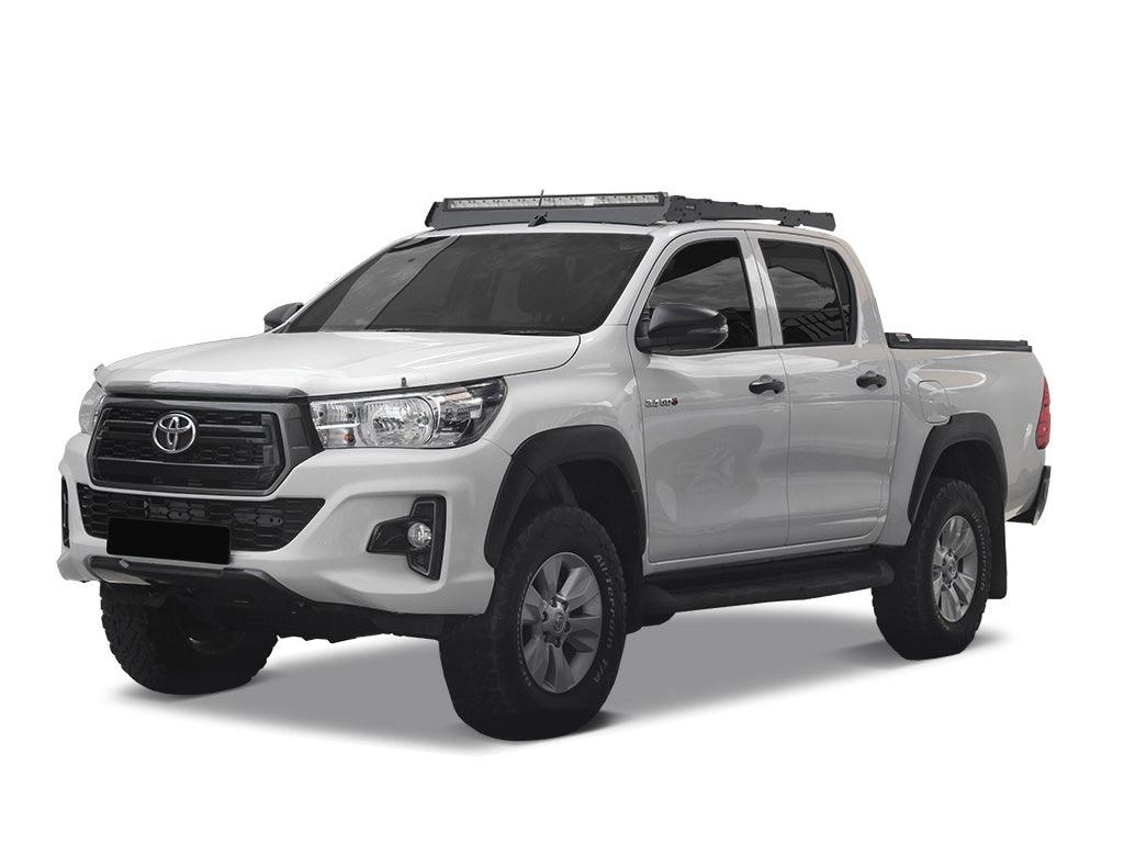 Toyota Hilux DC (2015-2021) Slimsport Roof Rack Kit / Lightbar ready - by Front Runner - Base Camp Australia