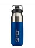 Vacumm Insulated S/S wide mouth bottle with sip cap - Denim - Base Camp Australia